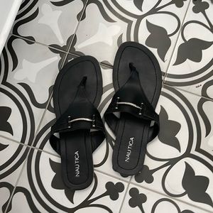 Nautical black Sandals in very good condition